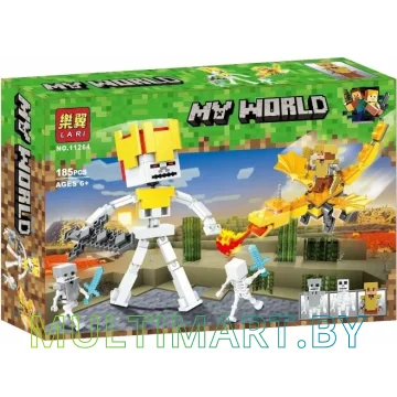 Конструктор Lari My World 11264 Битва с Королем Скелетов (185 деталей)